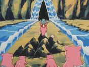 Slowking guides the Slowpoke