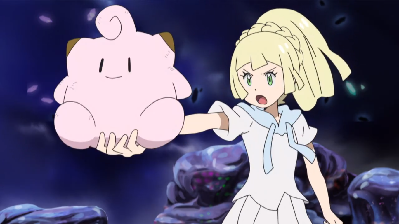 Lillie gets the baby to stop crying (and scares everyone else), Pokémon  Sun and Moon