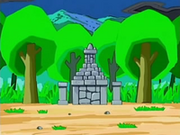 The Hallowed Tower in an old woman's tale in the anime.