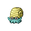 Omanyte's Ruby and Sapphire sprite