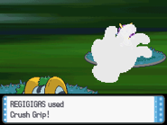 Crush Grip depicted in Pokémon Diamond Version and Pokémon Pearl Version