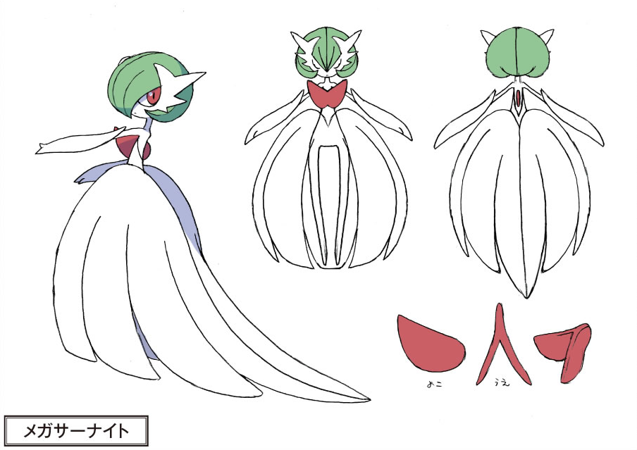 gardevoir and mega gardevoir (pokemon) drawn by 4shiki