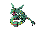 Rayquaza's Pokémon Black Version and Pokémon White Version sprite