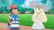 Ash and Lillie meeting each other