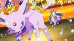 Amelia used her Espeon in Fleur City's Showcase.
