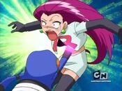 Jessie gets attacked by Poison Jab