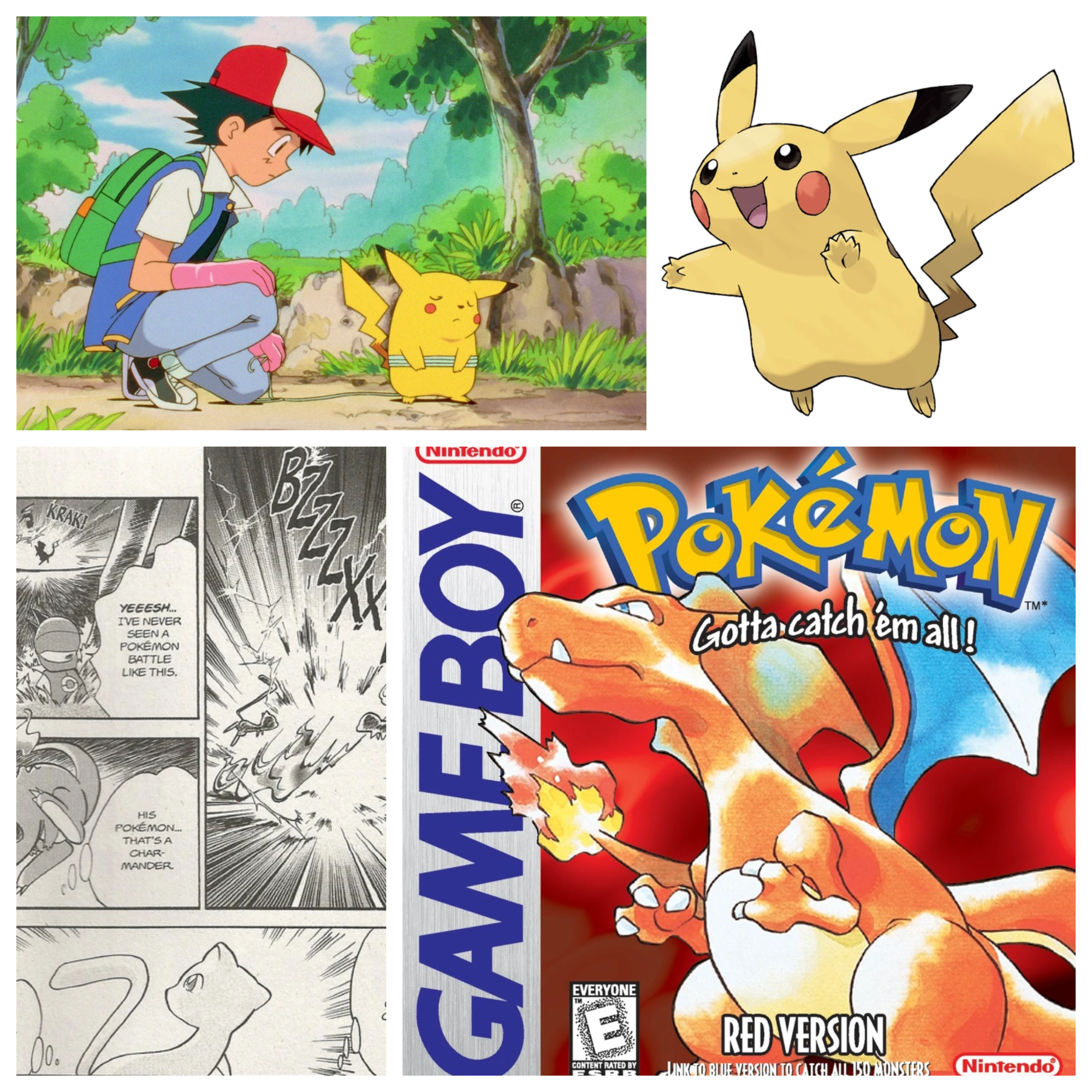 Pokemon Red, Game Boy, Enhanced, all 151 Original Pokemon Living