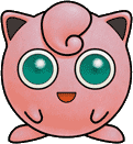 Jigglypuff's artwork from Super Smash Bros.