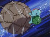 Golem tackles Bulbasaur