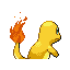 Charmander's Shiny back sprite