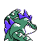 Feraligatr's Shiny back sprite