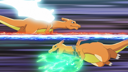 006 Charizard used Dragon Claw and Flamethrower!