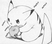 Ash's Pikachu in The Electric Tale of Pikachu (manga)
