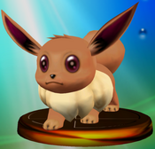 The Eevee trophy in Super Smash Bros. Melee