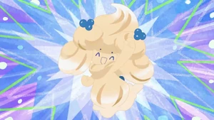 Caramel Swirl Alcremie in the anime.