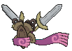Doublade's back sprite