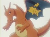 Charizard saves Pikachu