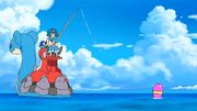 Lana fishing