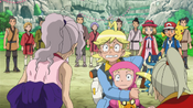 Clemont and Bonnie scared of Shinobu