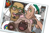 Kukui and Burnet at the end credits of Sun and Moon