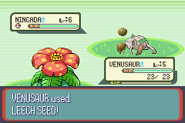 Leech Seed depicted in Pokémon Ruby Version and Pokémon Sapphire Version