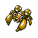 Paras's Pokémon Silver Version Shiny sprite