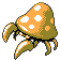 Parasect's Pokémon Silver Version Shiny sprite