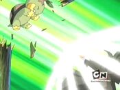 Turtwig got hit by Staravia's Aerial Ace