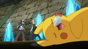 Pikachu went asleep