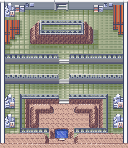 Pokemon Emerald :: Map of Team Magma's Jagged Pass Base