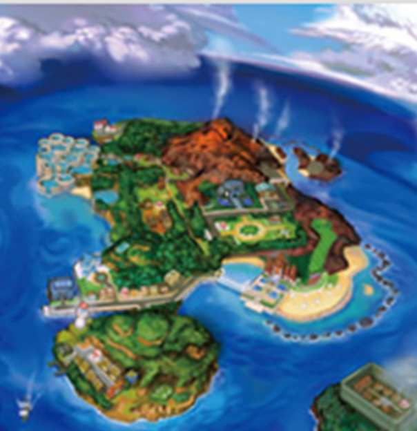 Alola Region Map : r/pokemon