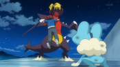 Ash, Pikachu and Froakie free Garchomp