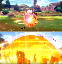 pokemon sword shield - What is this half-filled explosion-like