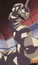 Janina, during her battle with Ash, used Onix, who was polished with water-repellent wax. This caused Onix to resist Totodile's Water Gun and defeat it easily. When she removed the wax, it helped fight off Team Rocket.