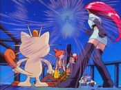 The maiden attacks Team Rocket and the heroes