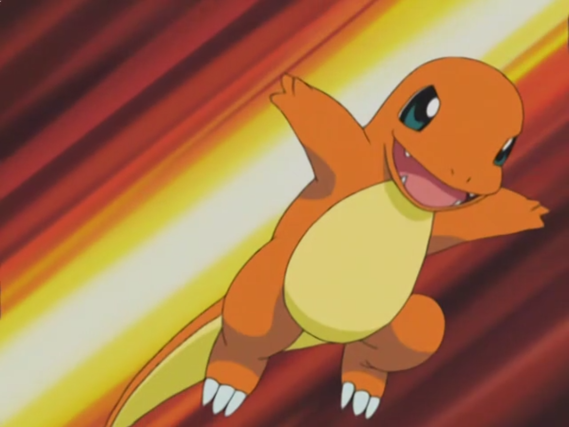 Professor Oak's Charmander.