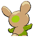 Spinda's Generation IV Shiny back sprite