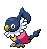 Chatot's Pokémon Black Version and Pokémon White Version Shiny sprite