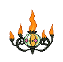 0609Chandelure BW Shiny.gif (89 KB) Chandelure's Pokémon Black Version and Pokémon White Version Shiny sprite