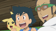 Ash and Professor Kukui