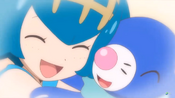 Lana with Popplio