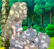 Lillie and Snowy sleeping