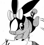 Gigi was a Starter Pokémon that was meant for first-time trainers but, while N came to Cedric's lab, she fled in the midst of the liberation of the Pokémon at his lab.