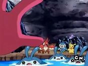 Team Rocket go after Pikachu and Piplup