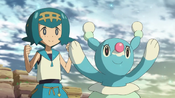 As Brionne with Lana after her evolution