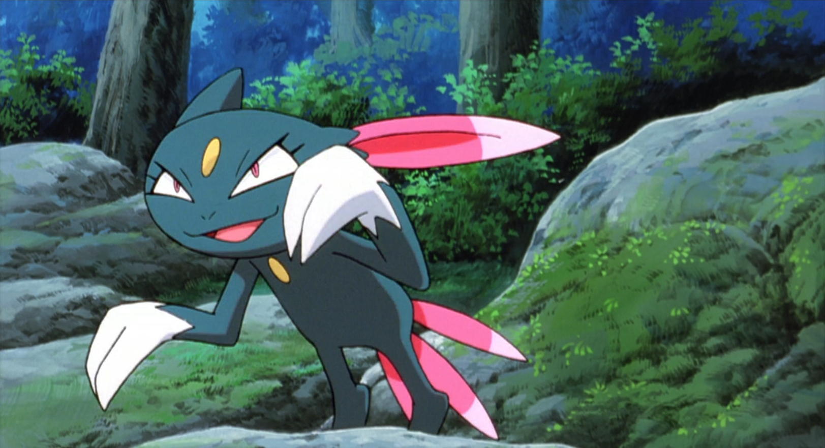 This Sneasel is a dark/ice-type Pokémon that was owned by Vicious. 