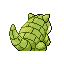 Sandshrew's Shiny back sprite