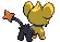 Shinx's Shiny back sprite