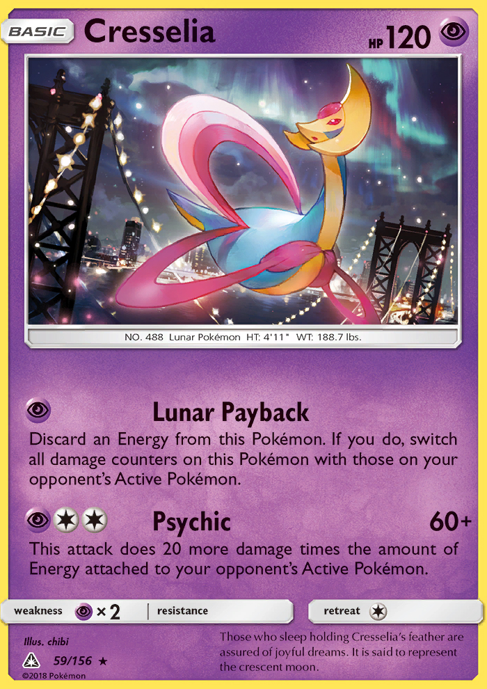 Cresselia Ultra Prism Pokemon Wiki Fandom