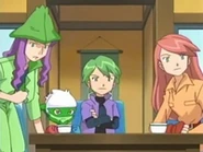 Drew, Roserade, Solidad and Harley watching May compete in the Wallace Cup